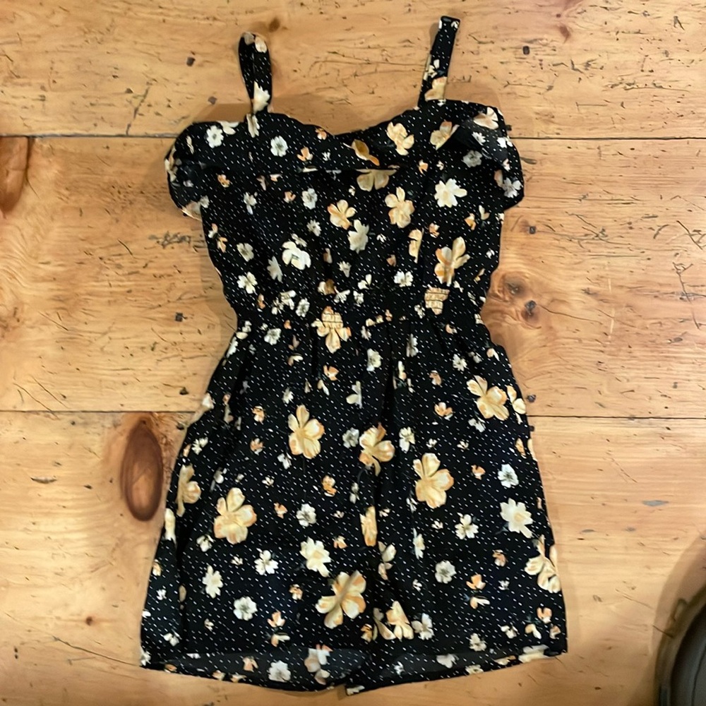 Black and yellow romper